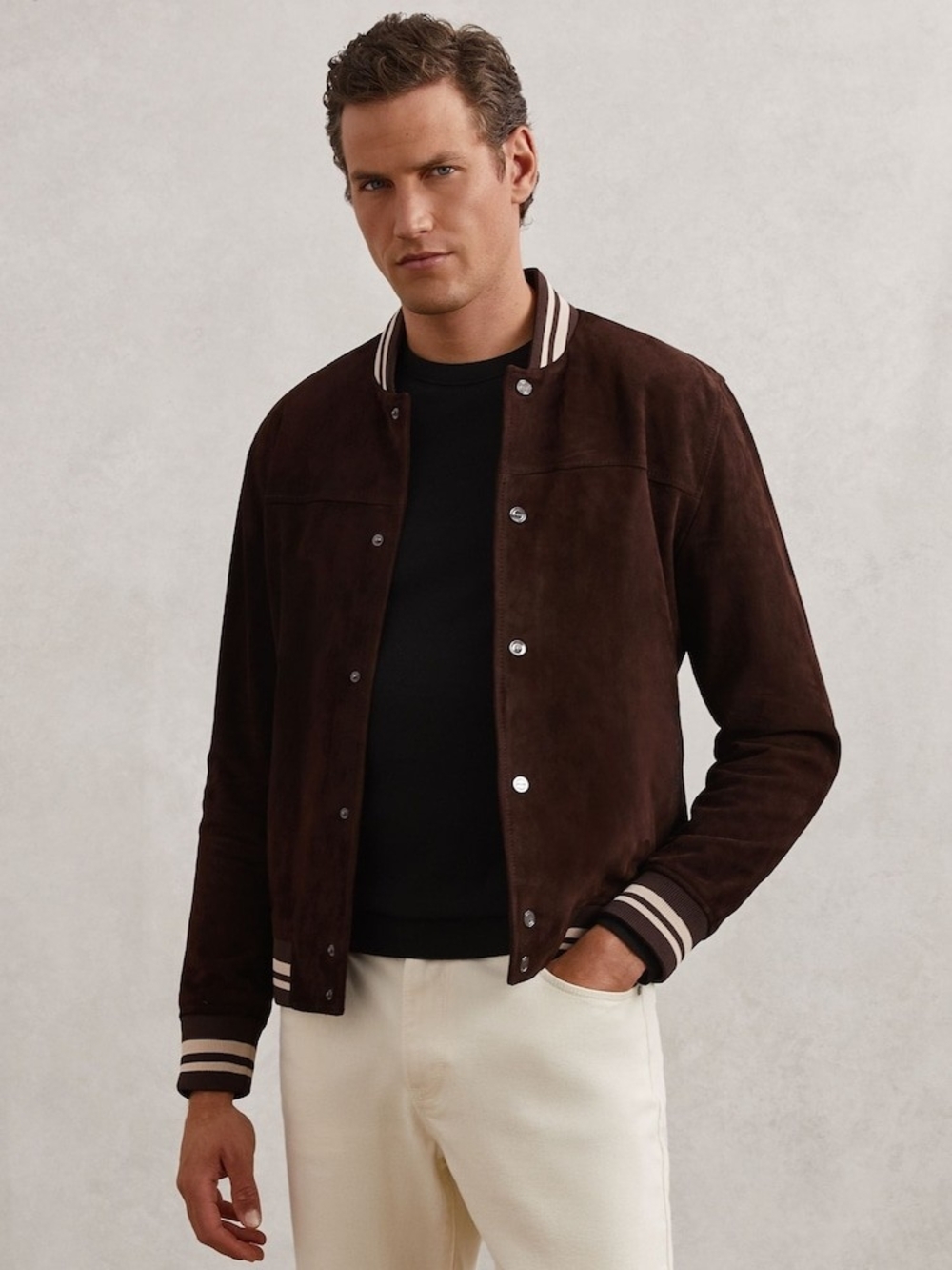 Banridge Suede Bomber Jacket NWT